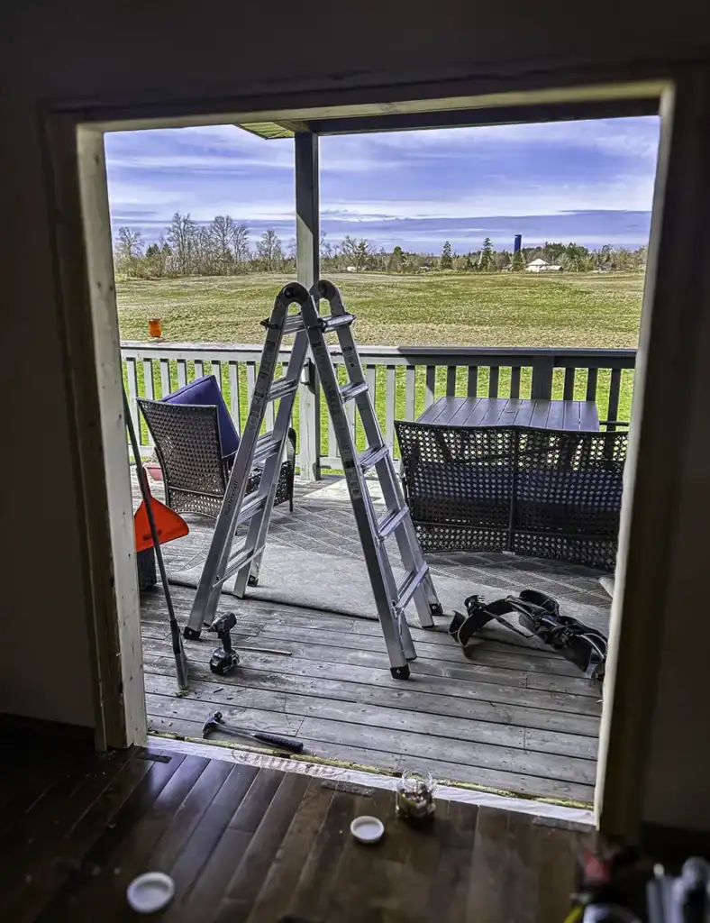 Back slider removal on a home in Norwood