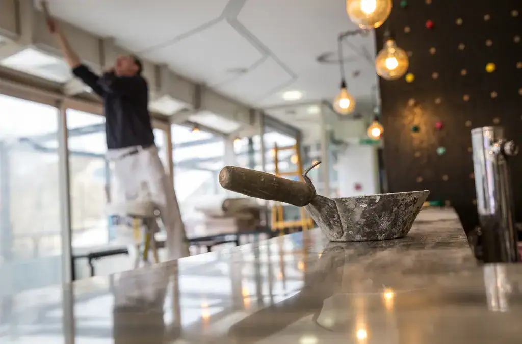general contractor renovating the inside of a restaurant